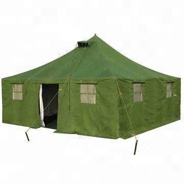 China Straight Bracing Type Canvas Army Tent For Hot-selling Popular 20 Person Canvas Military Tent For Sale for sale