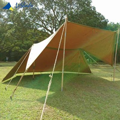 China Straight Tying Type Attractive Option Pop Up Beach Cotton Canvas Sun Shelter Tent Outdoor Camping Tents for sale