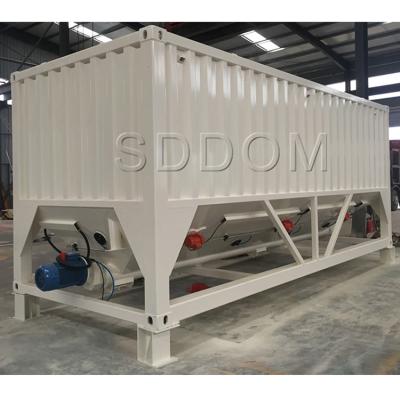 China Storage cement 30 ton full automatic horizontal container full automatic large capacity storage cement silo steel cost of cement silo for sale