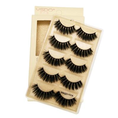 China New 3D Mink Hair Long Thin Eyelashes Natural Soft Natural False Eyelashes Style for sale