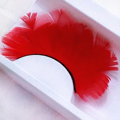 China Waterpoof Halloween Eyelashes For Private Label Colored Eyelashes Pure Handmade False Eyelashes For Party for sale