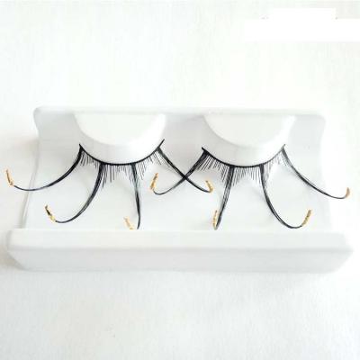 China Wholesale Four Column False Eyelashes Manufacturer Natural Soft Exaggeration Series False Golden Spider Feet Present Carnival Exaggerated Eyelashes for sale