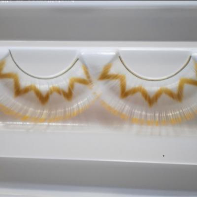 China Wholesale Colored 3D Eyelash Stage Exaggerated Color-patterned False Eyelashes for sale