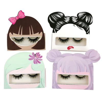 China Natural Cute Long Card Factory Direct Selling Eyelash Box Private Label Packaging Boxes for sale