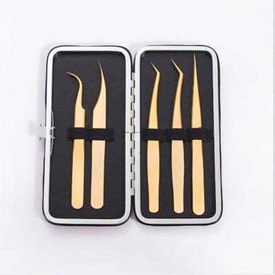 China False Eyelash Extension Factory Directly For Tweezers High Density Blooming Eyelash Grafting Tweezers Beak Gold Feather Blooming Graft Clipper Long for sale