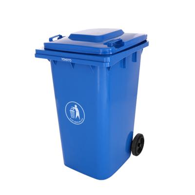 China Rolling Type EN840 240L Plastic Public Outdoor Wheeled Waste Bin Waste Bin Waste Bin Cover Container for sale