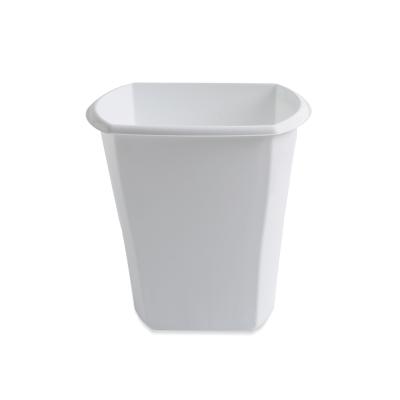 China Indoor Open Top Plastic Stored Square Dust Small Waste Paper Bins 12 L for sale