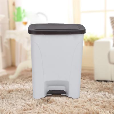 China Stored Wholesale Plastic PP Bathroom 25l Trash Large Rubbish Bin Storage for sale