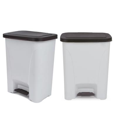 China Cheapest Home Bedroom Stocked 25 Liter Step Waste Bins Rubbish Bins for sale