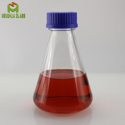 China Custom Clear 500ml Reagent Tapered Glass Reagent Bottle Lab16oz Glass Reagent Bottle With Screw Cap for sale