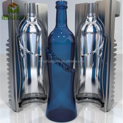 China Custom Liquor Xuzhou Henghua Glass Bottle Factory Glass Bottle Mold OEM Sample Processing Glass Bottles for sale