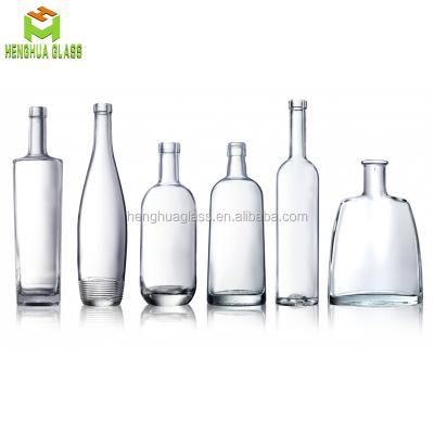 China Custom Super Flin 750ml Liquor Glass Bottle For Spirit Vodka And Wine Glass Bottle for sale