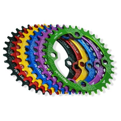 China MOTSUV 104BCD MTB Bike Round Narrow Wide Bicycle 104BCD Tooth Plate 32T 34T 36T 38T Sprocket MTB Mountain Bike Crankset Parts BCD 104 for sale