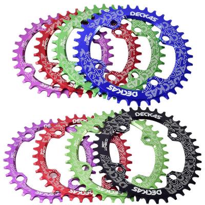 China MTB Bike Deckas 104BCD Round 104BCD 32T 34T 36T 38T Sprocket MTB Mountain Bike Crankset Tooth Plate Parts 104 Wide Narrow BCD for sale