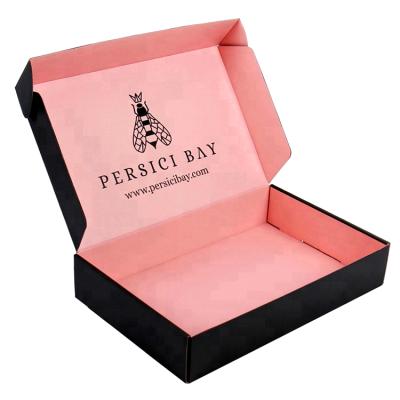 China 100098675 Wedding Dress Shipping Sock Packaging Hot Pink Small Postage Flat Cardboard Window Subscription Box for sale