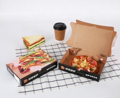 China Recyclable Environmental Healthy Customized Logo Pizza Packaging Box for sale