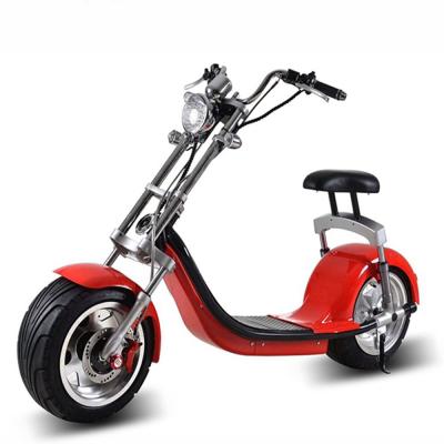 China Electric Motorcycle 1500W 60V20Ah Citycoco Double Removable Lithium Battery 60KM/h Max 85*95*130cm for sale