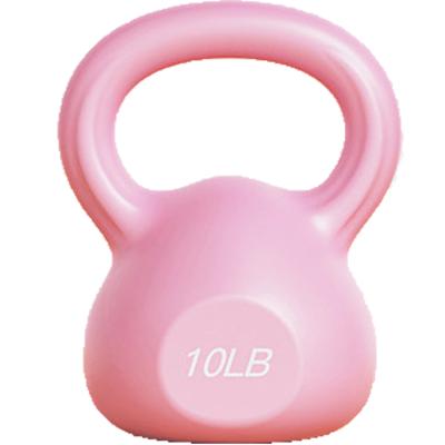 China Home Fitness Small Dumbbell 10LB Kettlebell Non-slip Handle Dumbbell Rubber Covered for sale