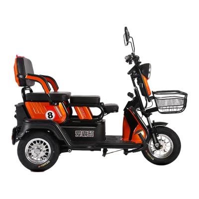 China Adult Older Bicycle 48v Passenger 800w 12/20/30Ah Lithium Battery 3 Wheels Electric Tricycle With Passenger Seat for sale