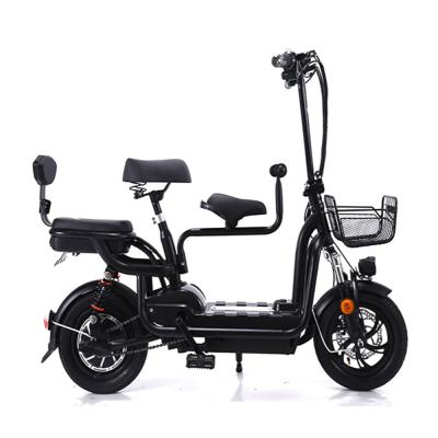 China Standard Electric Bicycle Folding Universal Adult Three Person Smart Mini Small Female Scooter Lithium Battery Parent Child Mother for sale