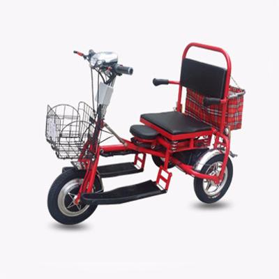 China Unisex Electric Tricycle Scooter Folding Mobile Three-wheeled Elderly Disabled Tricycle Motorcycle for sale