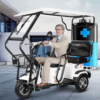 China New electric vehicle minibus three-wheeler household use Mini-scooter elder sheltering tricycle vacuum tire for sale