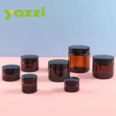 China 10ml 15ml 20ml 30ml 50ml 60ml 100ml 270ml Brown Cosmetic Clear Glass Cosmetic Jars for sale