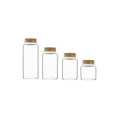 China Wishing Bottle Wholesale Wish Check Bottle Flat Bottom Glass Test Tube Cork Mini Glass Bottle Cork for sale