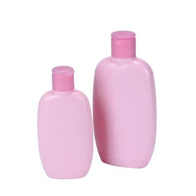 China BEAUTY PACKAGING bottles cosmetic bottle 50ml 100ml 200ml 500ml PE plastic bottle with flip top cap for sale