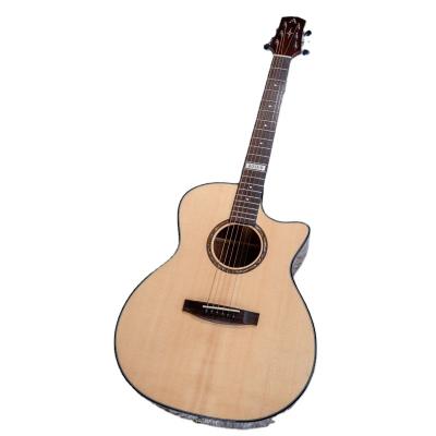 China Aosen Superior Solid Guitars Wholesale 40 Inch Plywood Matte Solid Wood Acoustic Guitar for sale