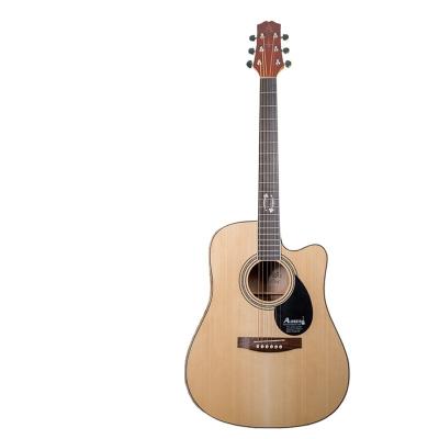 China Plywood Guitar Aosen Guitars Made in China Sapele Plywood Guitar Craft Wood Acoustic Guitar for sale