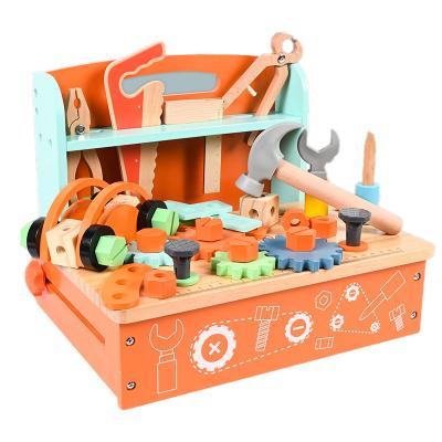 China Early Education Montessori Material Wooden Tool Kit for Kids STEM Toys Toddler Montessori Educational Materials Toys Building Toys for sale