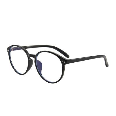 China For Reading Glasses Shape Glass Round Frame Tr90 Light Blue Ray Filter Glasses Optical Frames Eyewear for sale