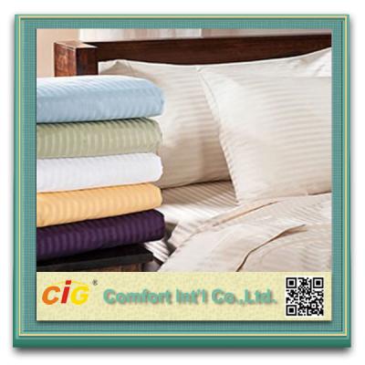 China Polyester / Cotton Hotel Bed Sheet Sets Home Textile Microfiber Printing for sale