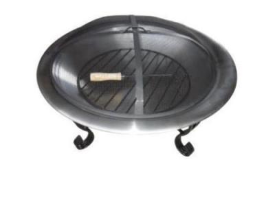 China Stainless steel round outdoor brazier fire bowl 30.5cm for Exterior Use for sale