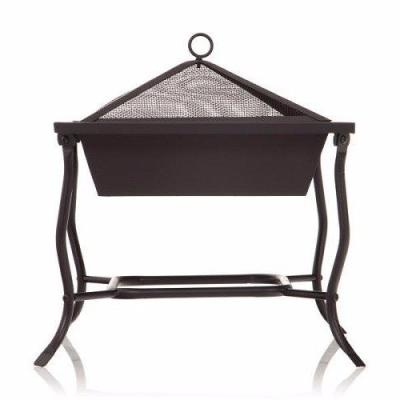 China 42cm large square Iron patio brazier bbq grill for home garden picnic for sale