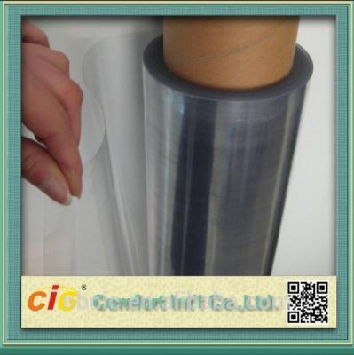 China Transparent 100 PVC Self Adhesive Film , Cold Lamination PVC Decorative Film for sale