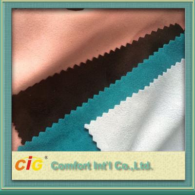 China 100 to 180g/m2 weight 140 to 150cm width multi-colors and different styles suede fabric for sale