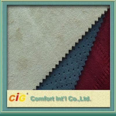 China Wear-resisting Faux Suede Fabric 100-160gsm , Microfiber Suede Fabric for sale