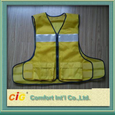 China Polyester High Visibility Reflective Safety Vests Clohting With EN20471 CE Standard for sale