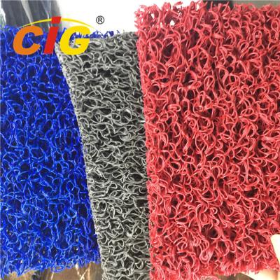 China Colored Looping Yarn PVC Floor Covering Carpet Rolls , Door Floor Mats 1.22m X 18m for sale