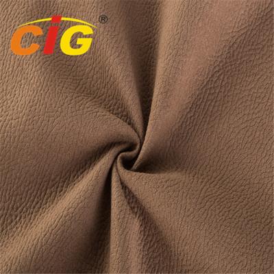 China Weight 520gsm Width 145cm Gold  Printed Suede Fabric for Sofa for sale