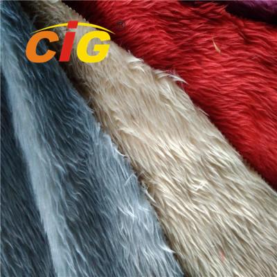 China Fashion 100% Polyester Colorful Artificial Fur For Car Seat Cover / Home Textile for sale