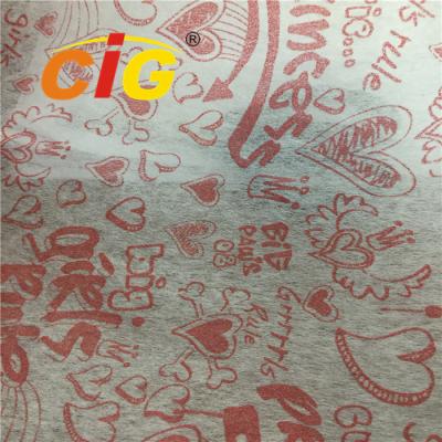 China Flower Packing Use Very Thin PP Nonwoven Fabric With Print Design for sale