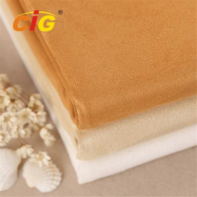 China Abrasion - Resistant Upholstery 100% Polyester Suede Fabric for Car Seat / Shoes for sale