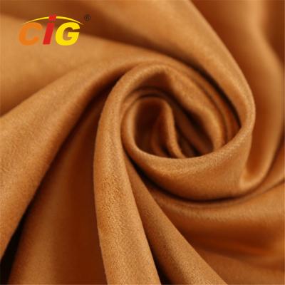 China Abrasion Upholstery 100% Polyester Microfiber  Faux Suede Fabric 80-200GSM for sale