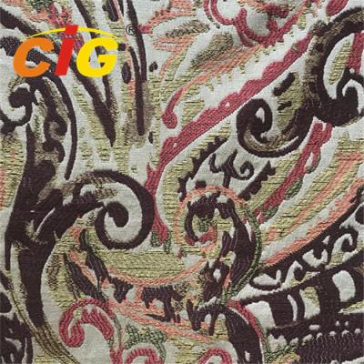 China Luxury Jacquard Decorative Heavy Fancy Curtains Fabric Fire Resistant for sale