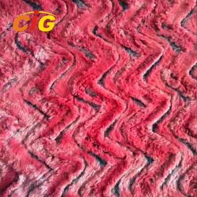 China Decorative Polyester Faux Fur Fabric For Car Seat Cover / Shoes 150CM Width for sale