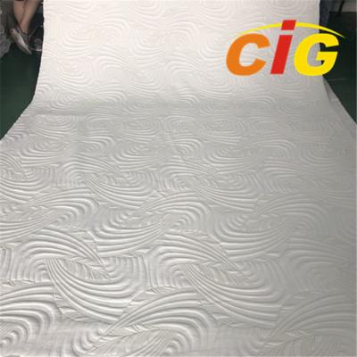 China 2019 Soft Waterproof Yarn Dyed Polyester Knitted Double Jacquard Mattress Ticking Fabric for sale