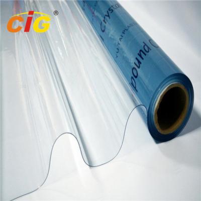 China Super Clear Transparent Soft Clear PVC Sheet  with competitive price for sale